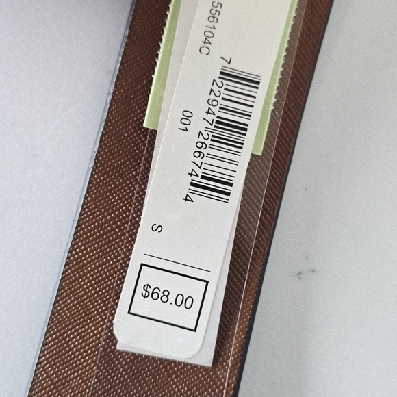 MICHAEL Michael Kors Reversible Leather Belt Womens S Black NWT - Picture 5 of 5